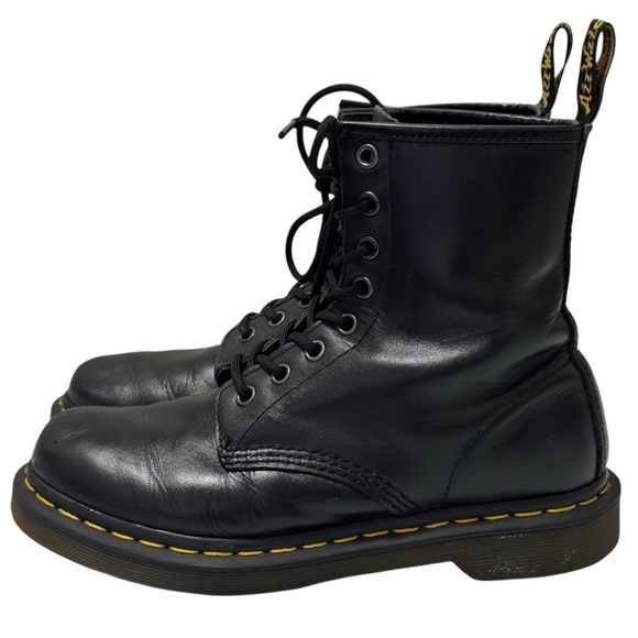 Dr. Martens 1460 Black Lace Up Softy Leather Combat Boot 8 - Picture 2 of 16